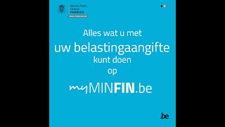 Beheer uw aangifte op MyMinfin [upl. by Ayihsa]