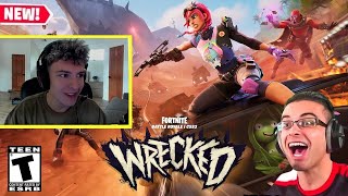 Streamers REACT to Fortnite Battle Royale Chapter 5 Season 3  Wrecked  Launch Trailer [upl. by Chelsie]