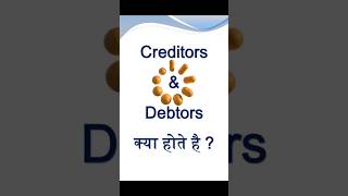 what is debtors and creditors  debtors or creditors kya hote h shorts tally tallycourse [upl. by Whitehurst]