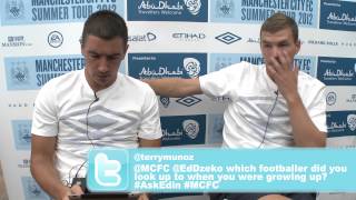 EXCLUSIVE askedin  Edin Dzeko answers the questions from twitter [upl. by Zuleika]