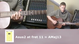 Advancing Guitar Lesson 5 Open String Chords Up The Neck [upl. by Wiltshire789]