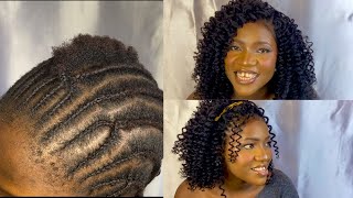 Jinsi ya kusuka nywele za crochet kukrochi havana curls  how to do crochet curls ‼️ [upl. by Akinorev]