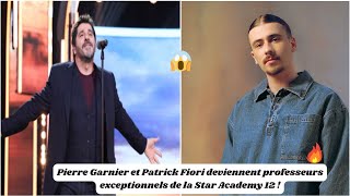 Pierre Garnier et Patrick Fiori deviennent professeurs exceptionnels de la Star Academy 12 [upl. by Ellehcsor]