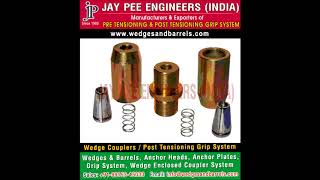 Post Tensioning Wedge Anchor Grip System Anchor Heads Plates Barrles Manufacturers Exporters India [upl. by Toddie]