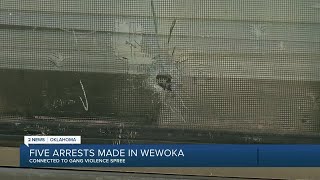 Five arrests made in Wewoka [upl. by Onimixam]