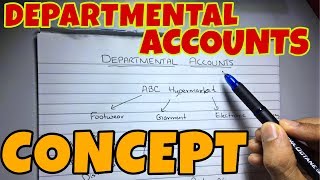 1 Departmental Accounts  Concept Financial Accounting  By Saheb Academy [upl. by Nayr]