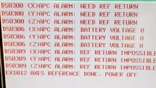 APC ALARM  DS0300 X APC ALARM NEED REF RETURN  DS0306 YAPC ALARM BATTERY VOLTAGE 0 [upl. by Jaymee202]