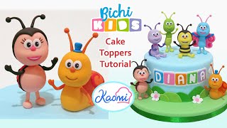 BICHIKIDS Mariquita y caracol PASO a PASO para tortas 🐞🐌  Kaomi Tutoriales [upl. by Devan332]