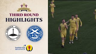 Cumnock Juniors 03 Broomhill  Scottish Gas Mens Scottish Cup Third Round Highlights [upl. by Nwahsyar18]