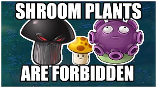 Survival Night Hard But Mushrooms Are Forbidden  Plants VS Zombies Challenge [upl. by Wootten]