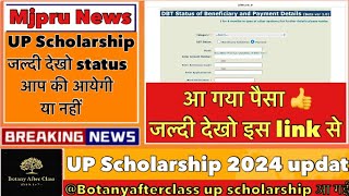 UP Scholarship payment status  pfms scholarship status  UPScholarship [upl. by Nirehtac]