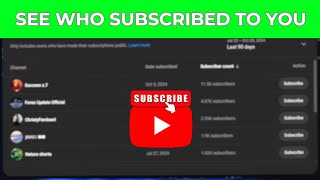 How to See Who Subscribed to You on YouTube  Simple Guide [upl. by Edals]