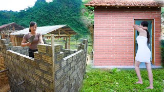 Full Video Build a Toilet and Bathroom on the Mountain  Do it Yourself from Start to Finish [upl. by Bores]