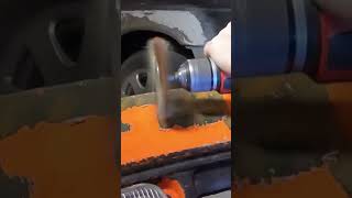 No More Orange Angle Grinder Shreds Paint Off Car Bumper Fast [upl. by Olra]