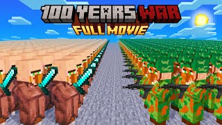 Minecraft but its 100 Years Villager War FULL MOVIE [upl. by Vasti]