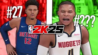 ALL 30 Teams WORST TO BEST According To NBA 2K25 Ratings [upl. by Sadie]