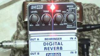 DR100 BEHRINGER  DIGITAL REVERB PEDAL [upl. by Banquer]