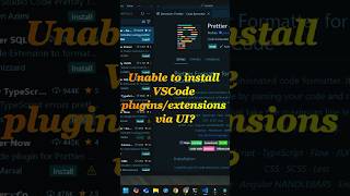 VSCode plugin manual installation [upl. by Myles]