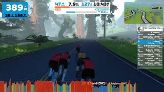 Zwift WTRL Team Time Trial Frappe 7122023 Canopies and Coastlines [upl. by Oiluj734]