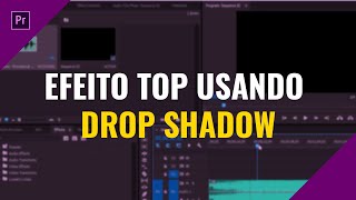 Aprenda A Fazer Efeitos Incriveis usando DROP SHADOW  After Effects [upl. by Hallette]