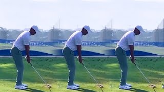 TIGER WOODS GOLF SWING  IRON SWING  SLOW MOTION [upl. by Melva]