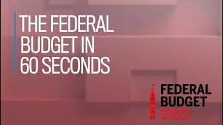 The 2023 federal budget in 60 seconds [upl. by Fechter54]