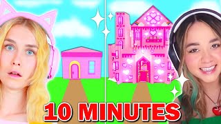 I Challenged IBELLA To A 10 MINUTE BUILD CHALLENGE In Adopt Me Roblox [upl. by Eolhc]