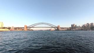 Harbour Bridge serenity in Sydney VR180 with Vuze XR  57K 3D [upl. by Nesyrb]