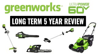 Greenworks Outdoor Tools Long Term Review  How Are They 5 Years Later [upl. by Sucramal465]