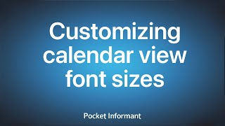 How to customize calendar view font sizes  Android [upl. by Tiat]