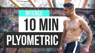 10 MIN PLYOMETRIC HIIT WORKOUT  Speed  Vertical Jump Workout [upl. by Stuckey]