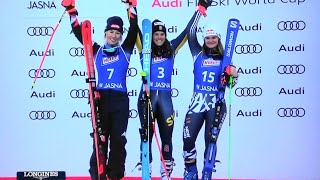 Womens Giant Slalom  Award Ceremony  Jasna SVK  2024 [upl. by Aneeb]