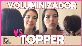 Comparando toppers de cabello natural │ HAIR TOPPER │ TOPPERS CABELLO [upl. by Merla]