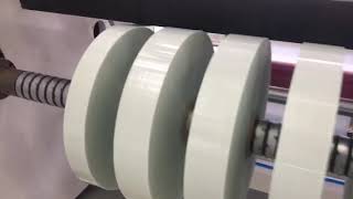 CFRT Fiberglass Reinfoced UD Tape Slitter Rewinder Working Video [upl. by Initsed]