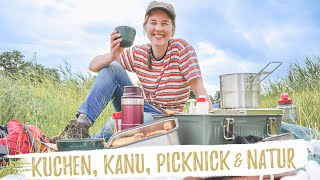 Einfacher Kuchen im Campingbackofen  Auf Kanutour amp geniale DIY PicknickBox [upl. by Dasie]