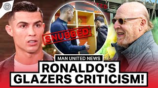 Ronaldo Fires Shots at Glazers amp Neville as Bruno ‘Snubs’ Him  Man United News [upl. by Anigue702]