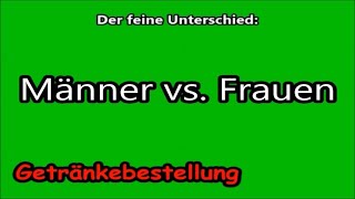 Getränke Bestellung  Männer vs Frauen [upl. by Ecikram]