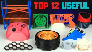 12 Cool PRACTICAL 3D Prints [upl. by Anelegna]