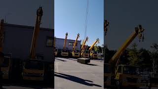 10ton Futian truck crane arm length 34 meters fourfold lifting capacity 5 tons reach 8 meters [upl. by Gagne]