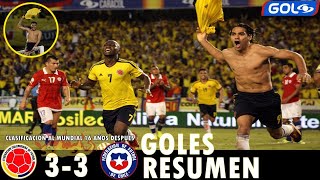 Colombia vs Chile 33 Resumen Completo  CLASIFICACION AL MUNDIAL 16 AÑOS DESPUES  GOL CARACOL [upl. by Eiramnaej]