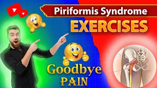 🔥🔥Piriformis Syndrome Exercises  Goodbye Pain ☺️☺️ [upl. by Enelec382]