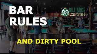 BAR RULES and DIRTY POOL – Why Official Rules are Important [upl. by Honor]