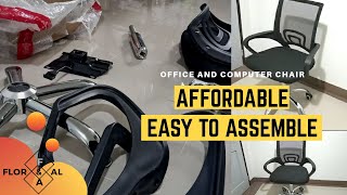 Easy to assemble office chair amp computer chair  Affordable chair  Best office chair adjustable [upl. by Ecirtnahs]