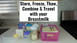 How to properly Store Freeze Thaw Combine amp Travel with your Breastmilk [upl. by Beera528]