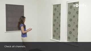 Somfy 28 RTS Motorised roller blind multichannel [upl. by Zeuqcaj]