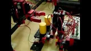 Fischertechnik Auto handling4 Pickup transfer robot and line trace robot [upl. by Celina335]