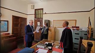 Councillor JJ Scholtz sworn in at Ermelo Magistrate’s Court [upl. by Valonia]