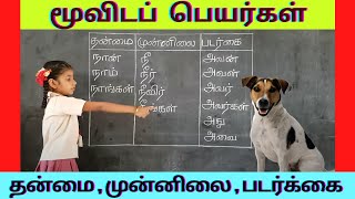 மூவிடப் பெயர்கள் தன்மை முன்னிலை படர்க்கை  தமிழ் இலக்கணம் இடங்கள் [upl. by Nabila]