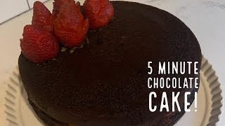 5 minute chocolate cake [upl. by Nivri594]