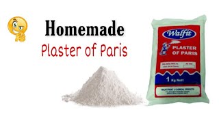 How to make plaster of Paris at home ❤️ homemade plaster of Paris ✌️ [upl. by Wernher]